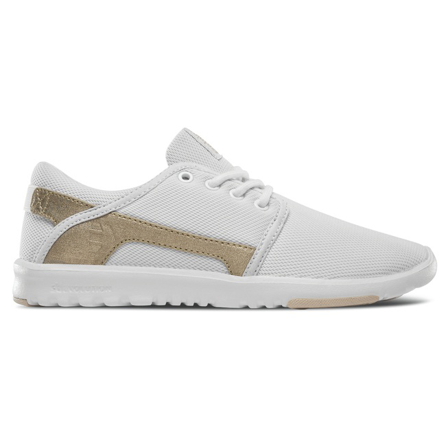 Dámské Tenisky Etnies Scout Bílé/Zlaté - IROAG5072